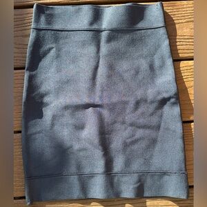 BCBGMAXAZRIA Navy Bodycon Knit Mini Skirt Size S